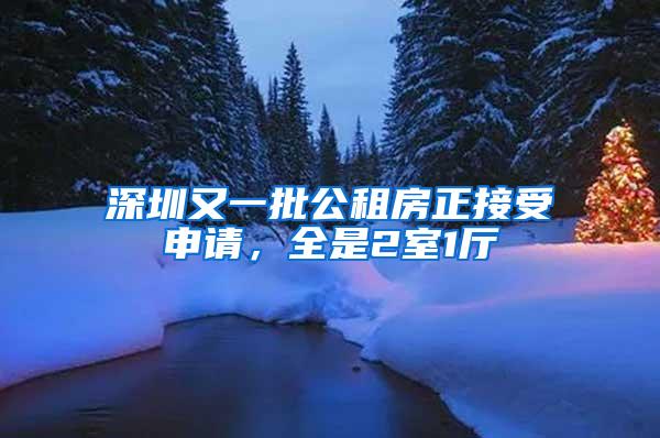 深圳又一批公租房正接受申请，全是2室1厅