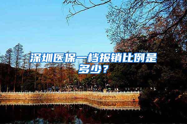 深圳医保一档报销比例是多少？