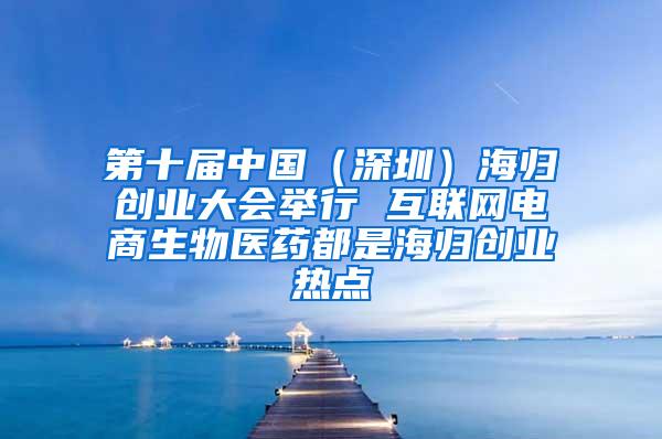 第十届中国（深圳）海归创业大会举行 互联网电商生物医药都是海归创业热点