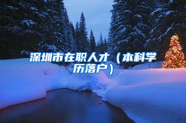深圳市在职人才（本科学历落户）