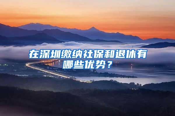 在深圳缴纳社保和退休有哪些优势？
