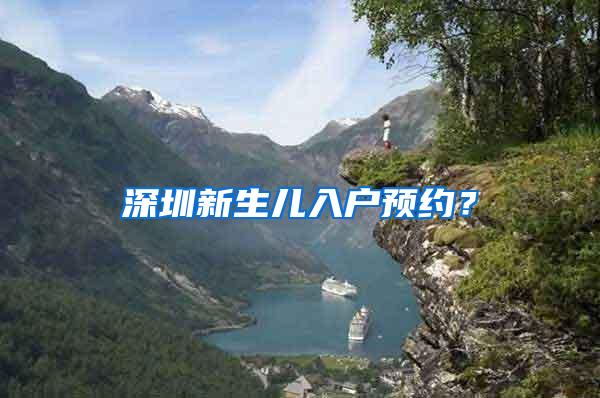 深圳新生儿入户预约？