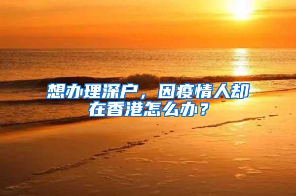 想办理深户，因疫情人却在香港怎么办？