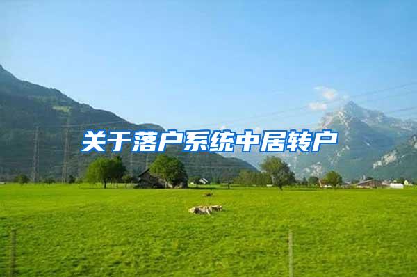 关于落户系统中居转户