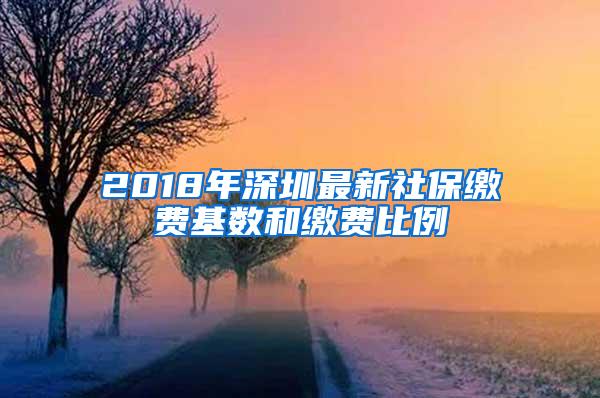 2018年深圳最新社保缴费基数和缴费比例