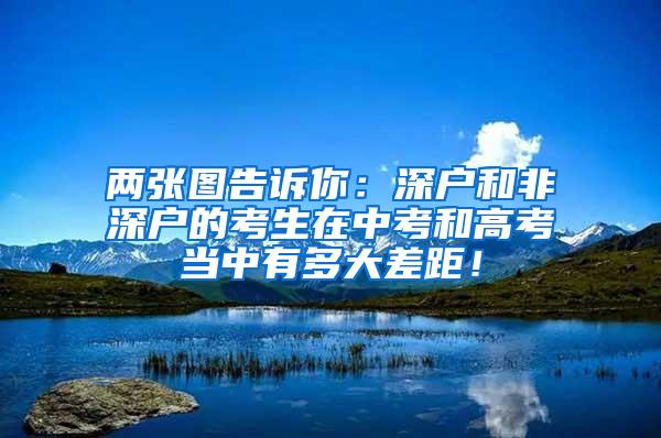 两张图告诉你：深户和非深户的考生在中考和高考当中有多大差距！