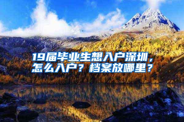 19届毕业生想入户深圳，怎么入户？档案放哪里？