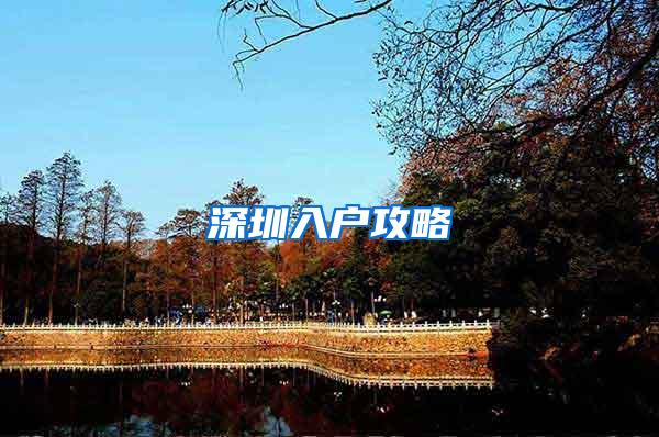 深圳入户攻略