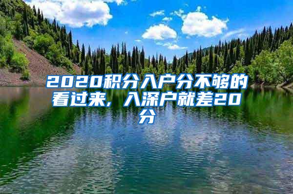 2020积分入户分不够的看过来, 入深户就差20分