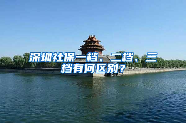 深圳社保一档、二档、三档有何区别？