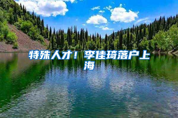 特殊人才！李佳琦落户上海