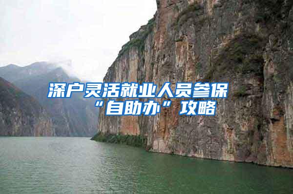 深户灵活就业人员参保“自助办”攻略