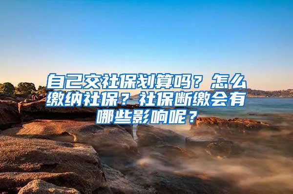 自己交社保划算吗？怎么缴纳社保？社保断缴会有哪些影响呢？