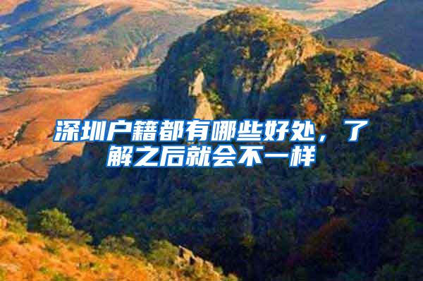 深圳户籍都有哪些好处，了解之后就会不一样