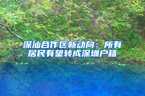 深汕合作区新动向：所有居民有望转成深圳户籍
