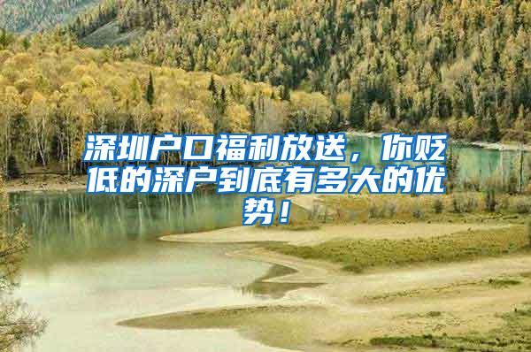 深圳户口福利放送，你贬低的深户到底有多大的优势！