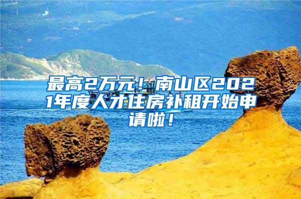 最高2万元！南山区2021年度人才住房补租开始申请啦！