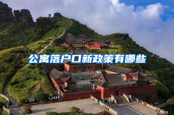 公寓落户口新政策有哪些