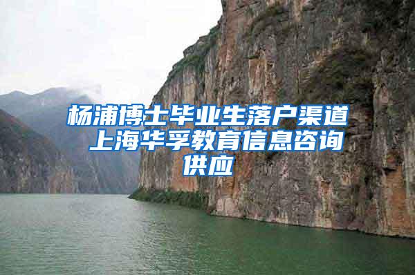 杨浦博士毕业生落户渠道 上海华孚教育信息咨询供应