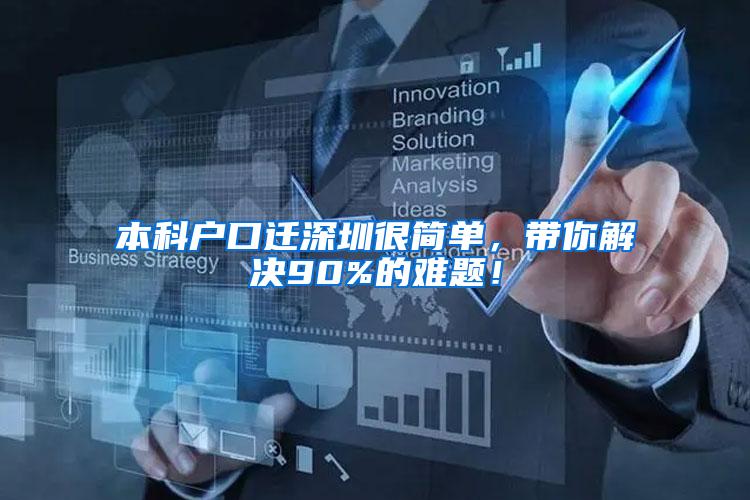 本科户口迁深圳很简单，带你解决90%的难题！