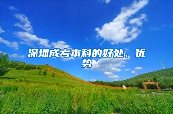深圳成考本科的好处、优势