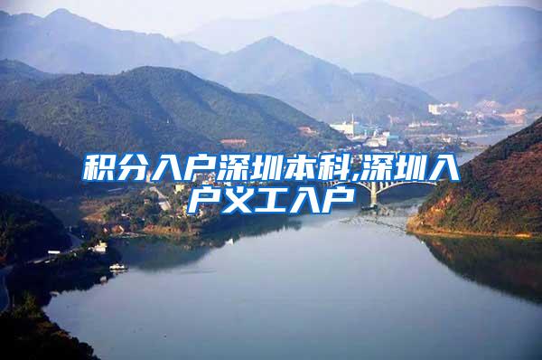 积分入户深圳本科,深圳入户义工入户