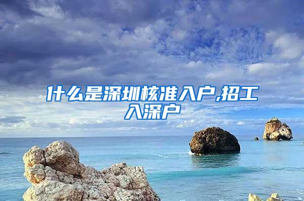 什么是深圳核准入户,招工入深户