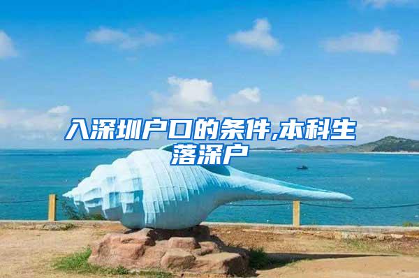 入深圳户口的条件,本科生落深户