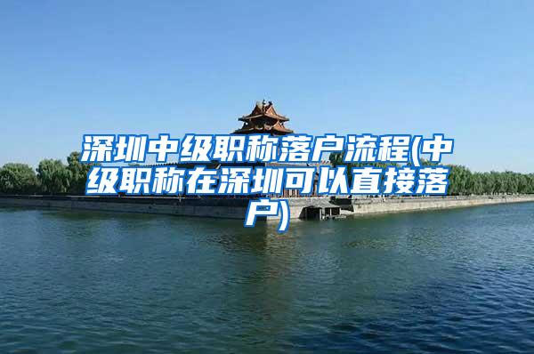 深圳中级职称落户流程(中级职称在深圳可以直接落户)