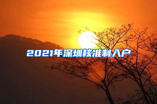 2021年深圳核准制入户