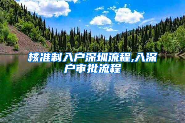 核准制入户深圳流程,入深户审批流程