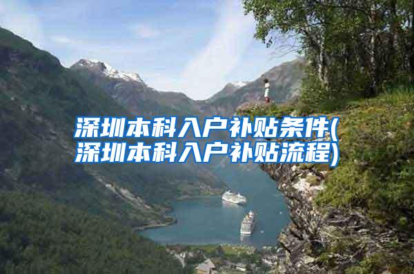 深圳本科入户补贴条件(深圳本科入户补贴流程)