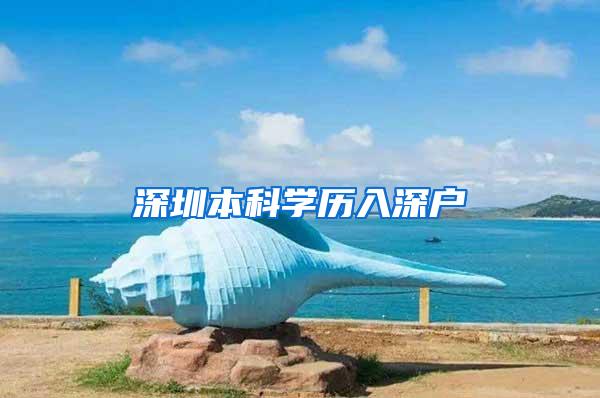 深圳本科学历入深户