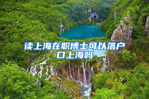 读上海在职博士可以落户口上海吗