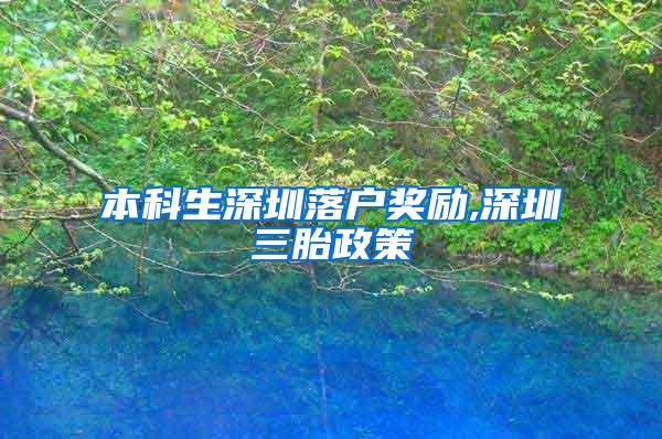 本科生深圳落户奖励,深圳三胎政策