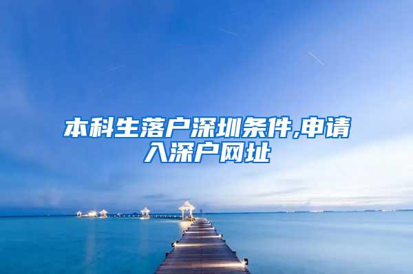 本科生落户深圳条件,申请入深户网址