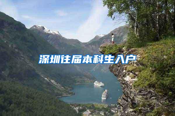 深圳往届本科生入户