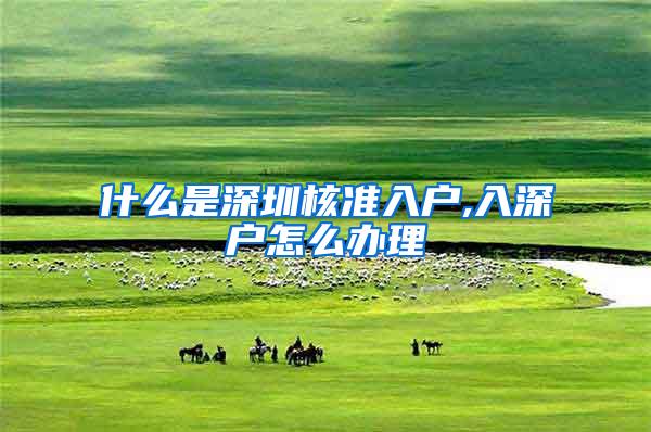 什么是深圳核准入户,入深户怎么办理