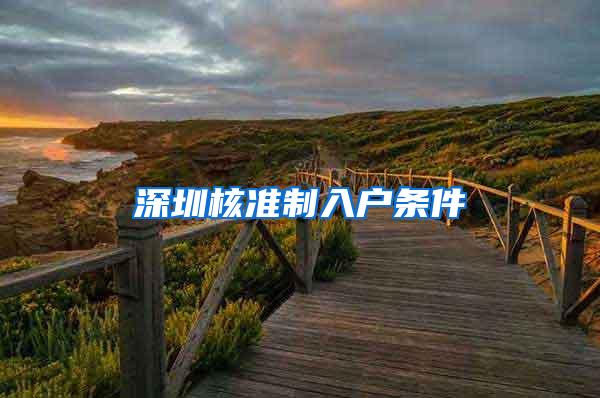 深圳核准制入户条件
