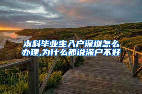 本科毕业生入户深圳怎么办理,为什么都说深户不好