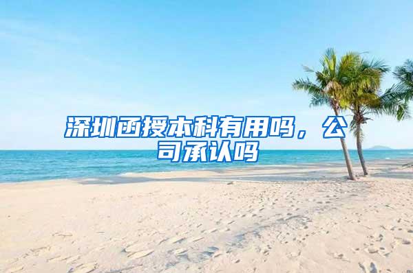 深圳函授本科有用吗，公司承认吗