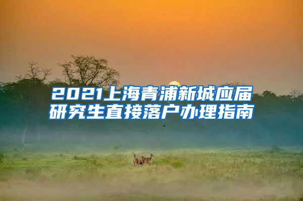 2021上海青浦新城应届研究生直接落户办理指南