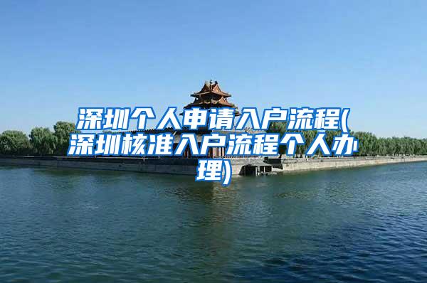 深圳个人申请入户流程(深圳核准入户流程个人办理)