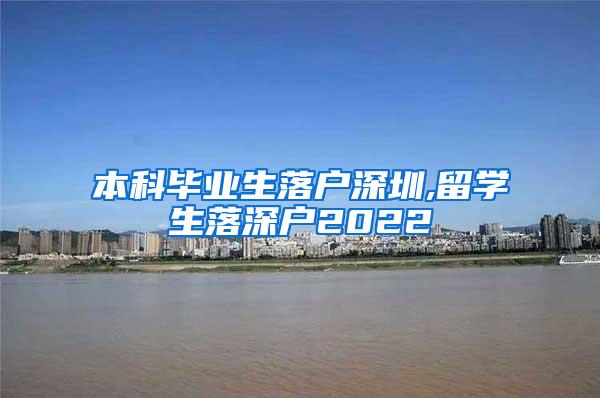 本科毕业生落户深圳,留学生落深户2022