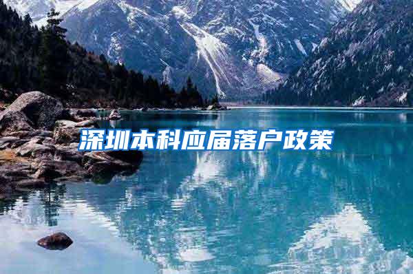深圳本科应届落户政策