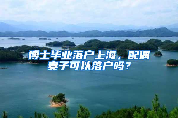 博士毕业落户上海，配偶妻子可以落户吗？