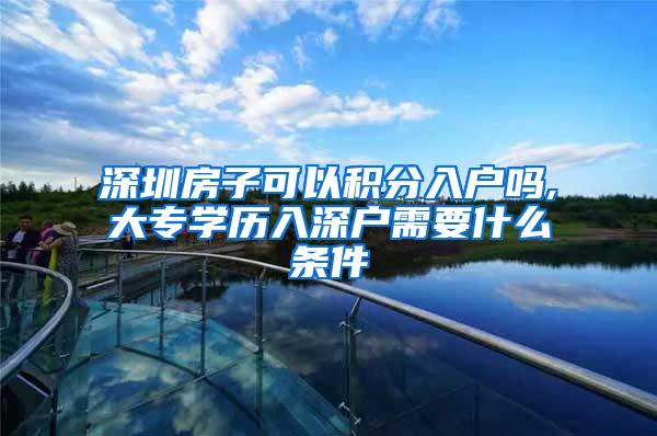 深圳房子可以积分入户吗,大专学历入深户需要什么条件