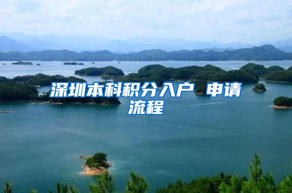 深圳本科积分入户 申请流程