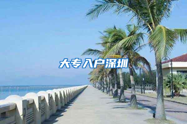 大专入户深圳