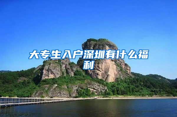 大专生入户深圳有什么福利